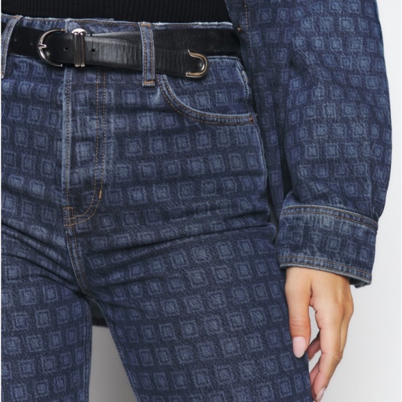 Reformation Cynthia High Rise Straight Long Jeans - Picture 1 of 7